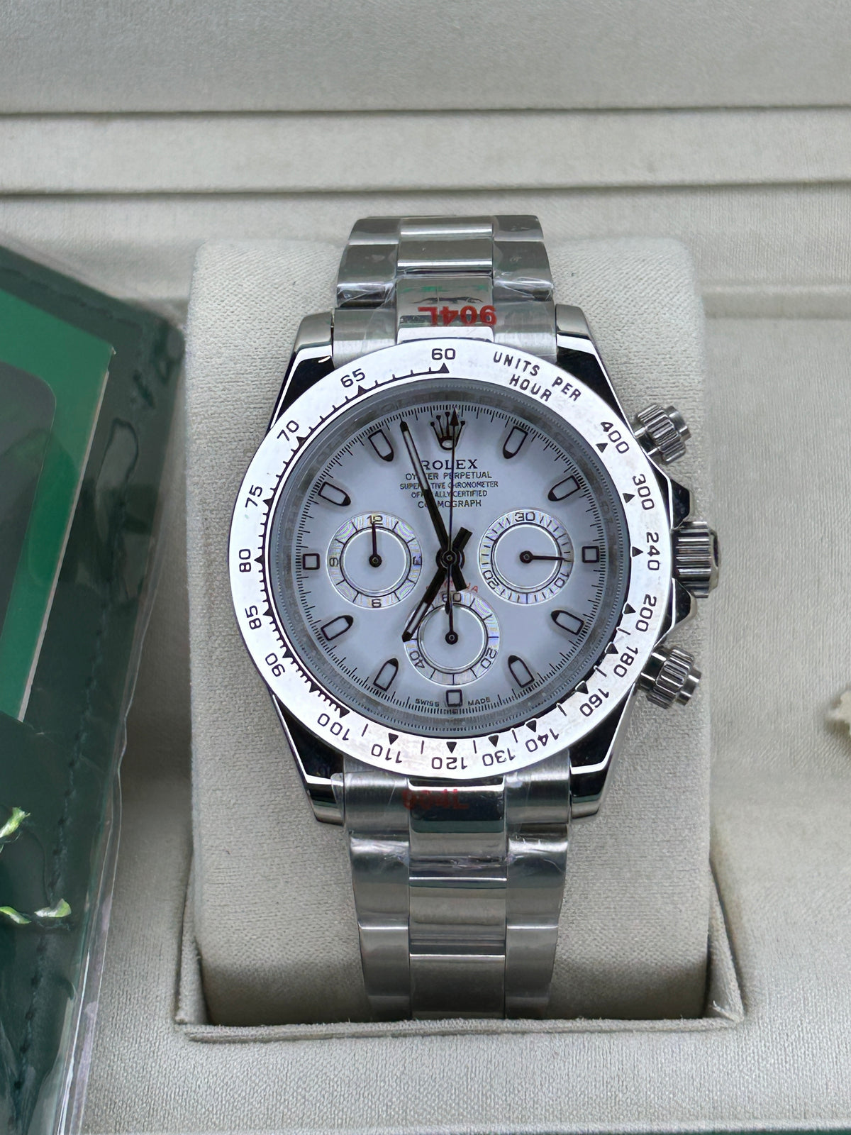 ROLEX DAYTONA SILVER WHITE DIAL - OYSTER