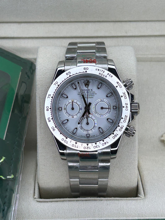 ROLEX DAYTONA SILBER WHITE DIAL - OYSTER
