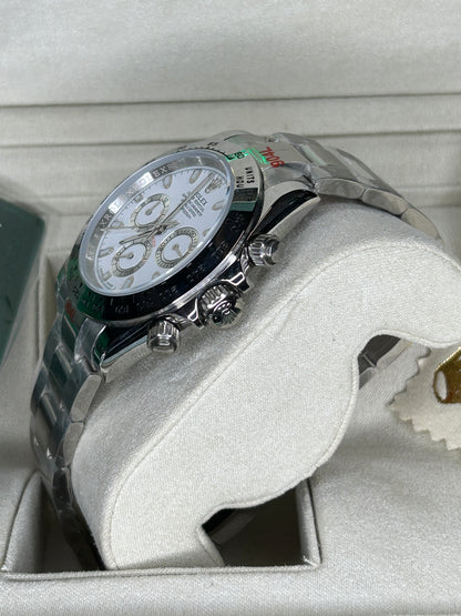 ROLEX DAYTONA SILVER WHITE DIAL - OYSTER