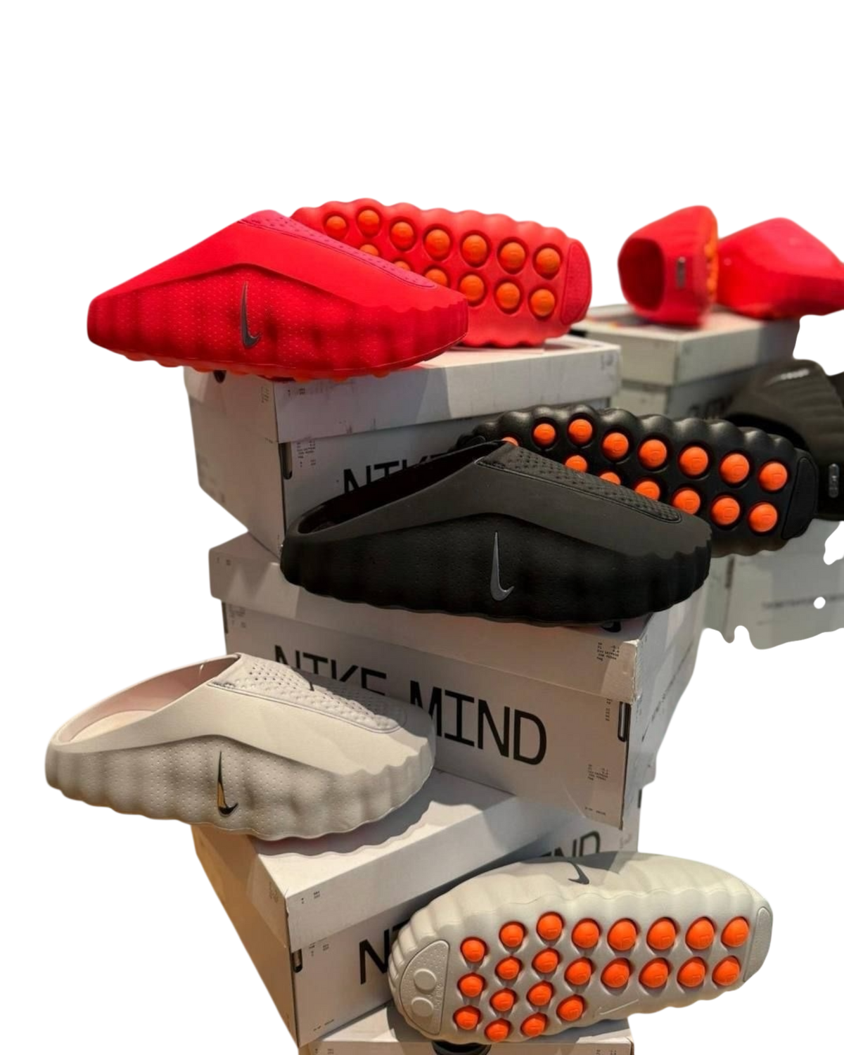 NIKE MIND 001 SLIDE – Black Chrome / Light Smoke Grey – mit Box – 1:1 HIGH END