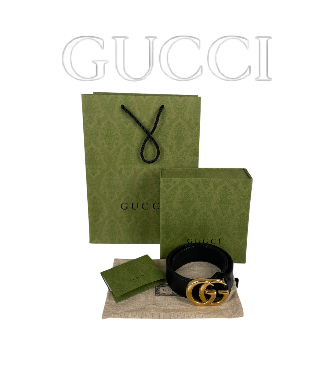 GUCCI BELT – PREMIUM LEATHER BELT WITH BOX & FULL SET