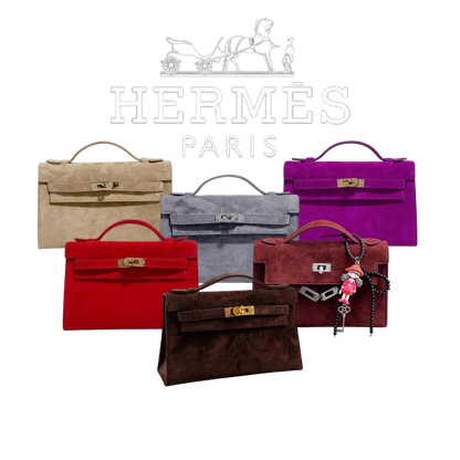 HERMÈS Kelly Pochette Bordeaux Veau Doblis Palladium Hardware 21 - 1:1 HIGH END