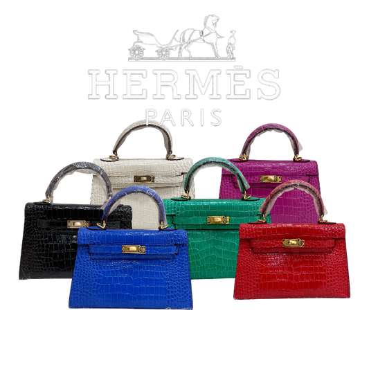 HERMÈS MINI KELLY CROCODILE 22CM  - 1:1 HIGH END