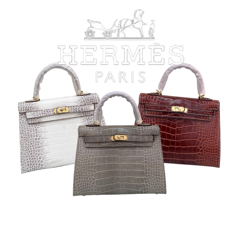 HERMÈS KELLY CROCODILE 25CM  - 1:1 HIGH END