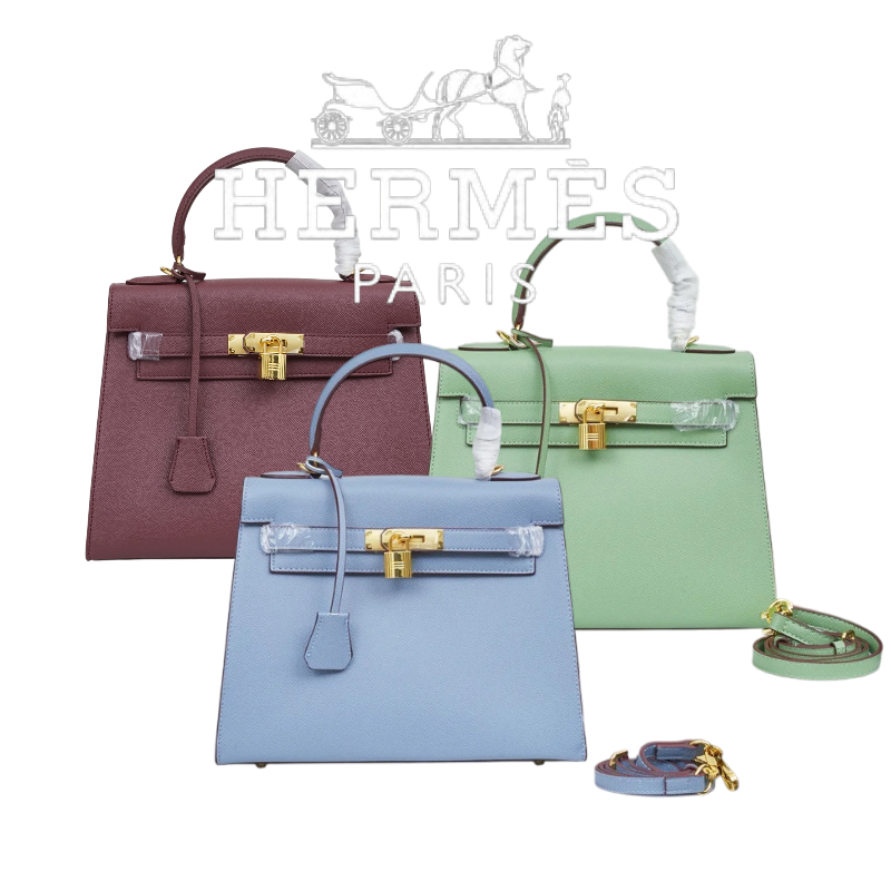 HERMÈS SCHULTERTASCHE KELLY 28CM FEU RETOURNE GOLD - 1:1 HIGH END