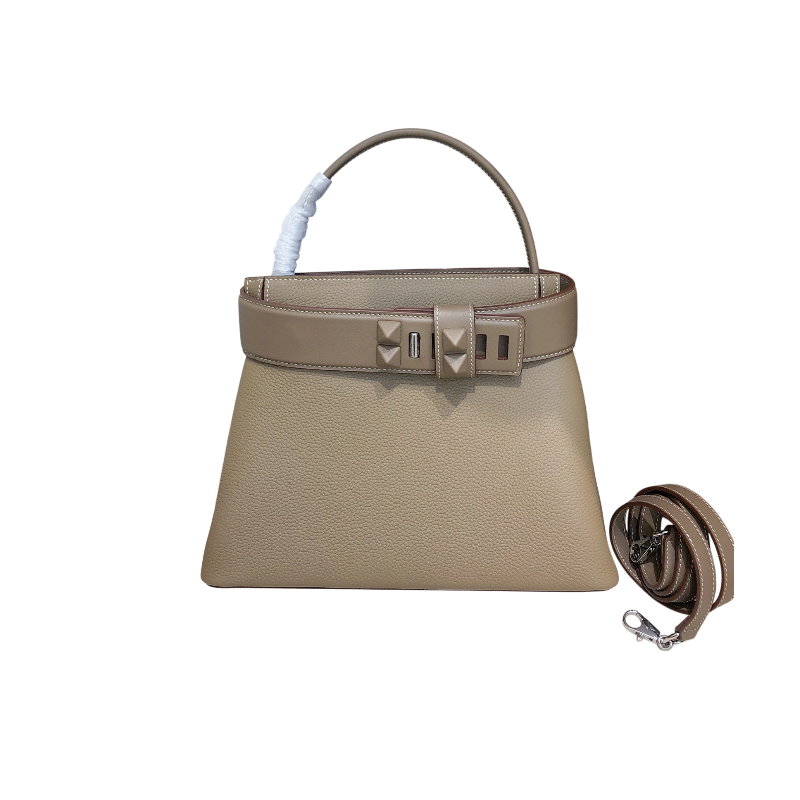 HERMÈS MEDOR BAG GRIS MEYER TOGO AND SWIFT PALLADIUM 28CM HARDWARE - 1:1 HIGH END