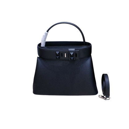 HERMÈS MEDOR BAG GRIS MEYER TOGO AND SWIFT PALLADIUM 28CM HARDWARE - 1:1 HIGH END