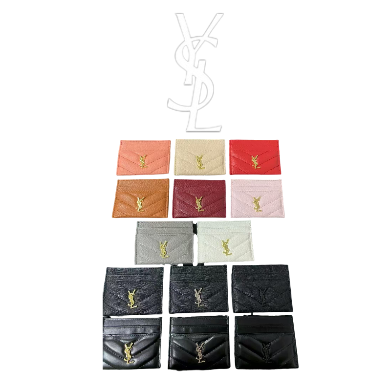 SAINT LAURENT CASSANDRA MATELASSE CARD CASE - 1:1 HIGH END