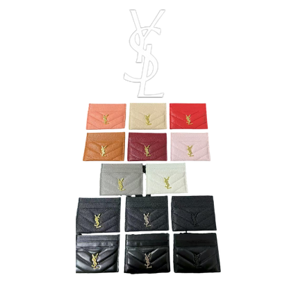 SAINT LAURENT CASSANDRA MATELASSE CARD CASE - 1:1 HIGH END