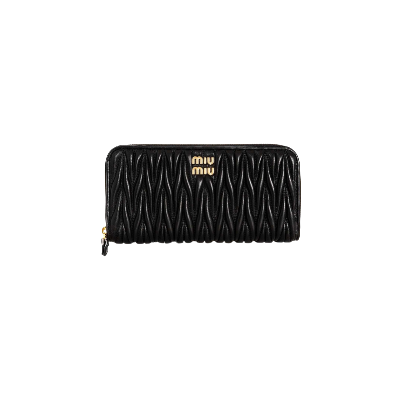 MIU MIU Large Matelassé Nappa Leather Wallet  - 1:1 HIGH END