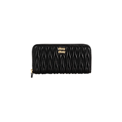 MIU MIU Large Matelassé Nappa Leather Wallet  - 1:1 HIGH END