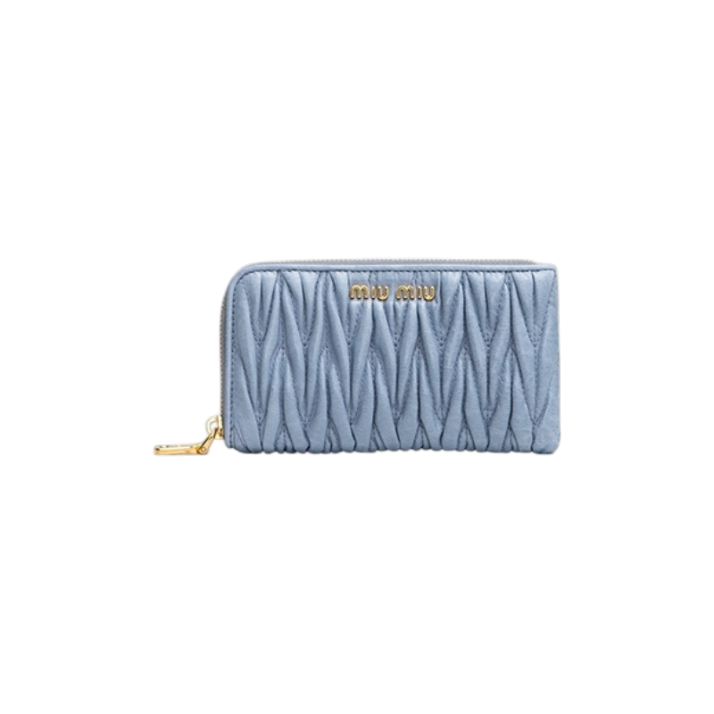 MIU MIU Large Matelassé Nappa Leather Wallet  - 1:1 HIGH END