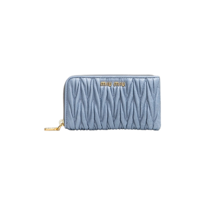 MIU MIU Large Matelassé Nappa Leather Wallet  - 1:1 HIGH END