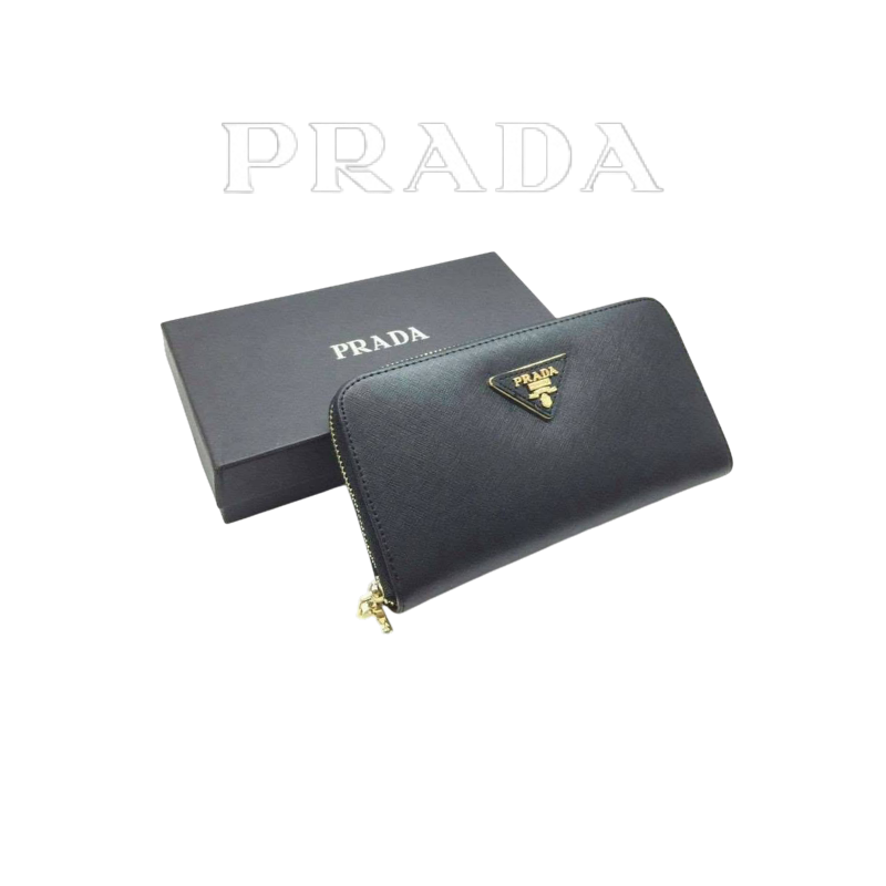 PRADA Large Leather Wallet  - 1:1 HIGH END
