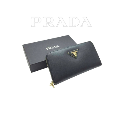 PRADA Large Leather Wallet  - 1:1 HIGH END