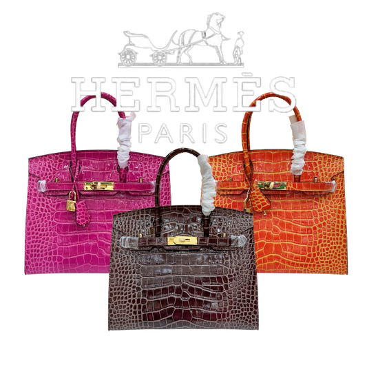 HERMÈS BIRKIN 30CM CROCODILE GOLD HARDWARE - 1:1 HIGH END