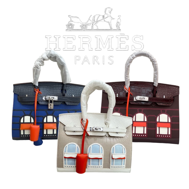 HERMÈS BIRKIN Hermès "Snow" Faubourg Birkin Sellier 30 Neige Matte Alligator Palladium Hardware Limited Edition  - 1:1 HIGH END