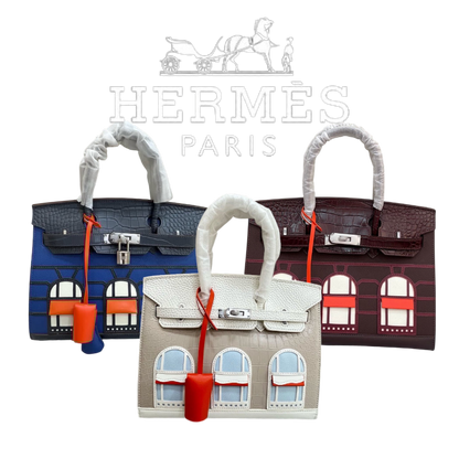 HERMÈS BIRKIN Hermès "Snow" Faubourg Birkin Sellier 30 Neige Matte Alligator Palladium Hardware Limited Edition  - 1:1 HIGH END