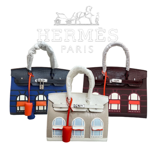 HERMÈS BIRKIN Hermès "Snow" Faubourg Birkin Sellier 30 Neige Matte Alligator Palladium Hardware Limited Edition  - 1:1 HIGH END