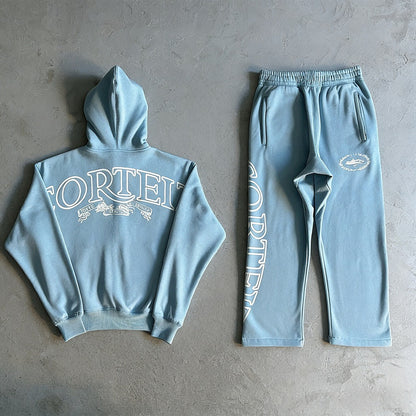 CORTEIZ-STYLE HOODIE & LONG PANTS SET – 5 COLORS – HIGH QUALITY 1:1