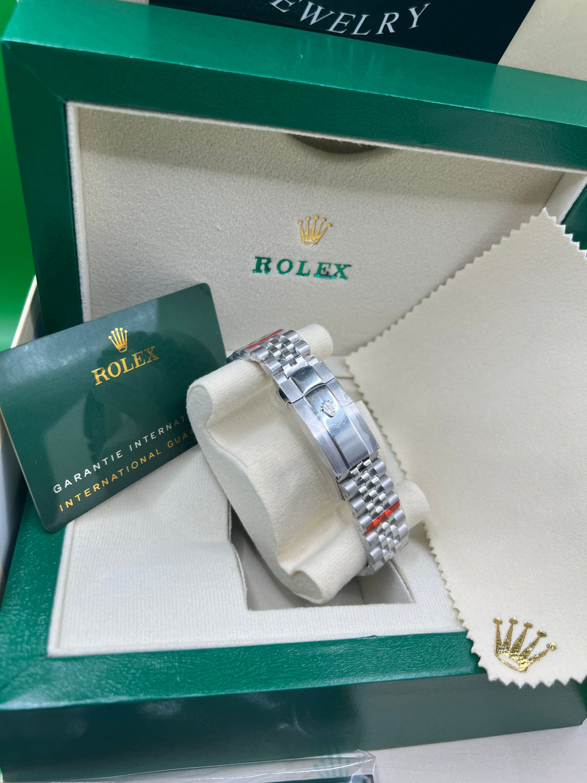 ROLEX DATE JUST GREEN JUBILEE #DT1