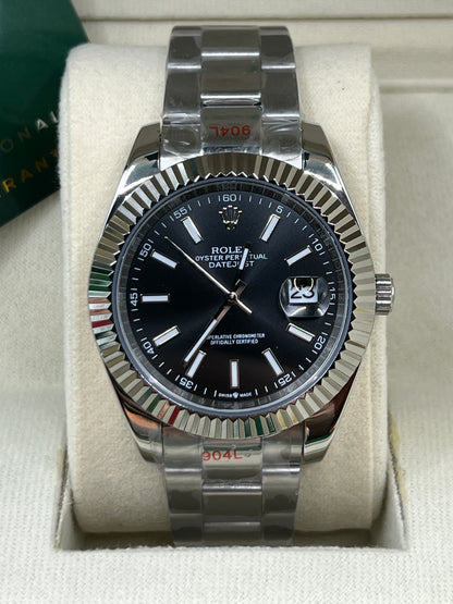 ROLEX DATE JUST BLACK OYSTER #DT2