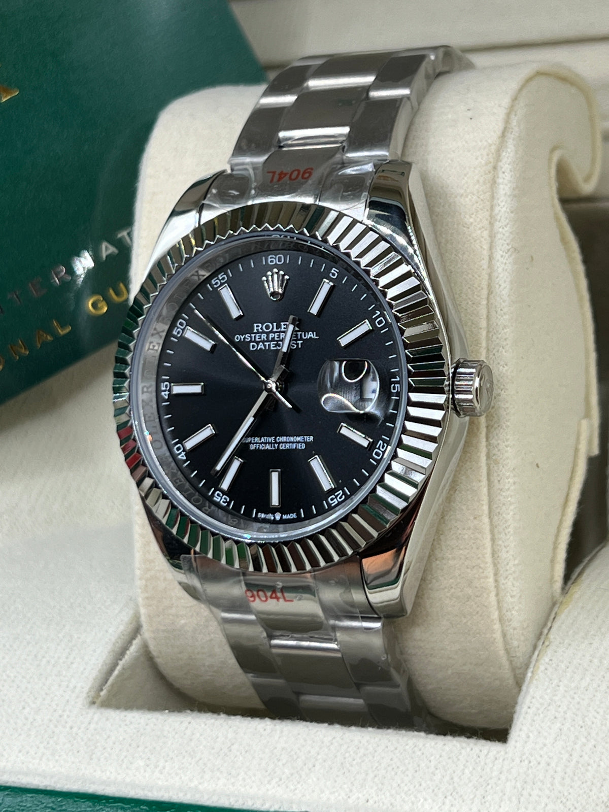 ROLEX DATE JUST BLACK OYSTER #DT2