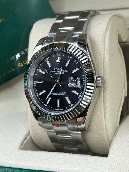 ROLEX DATE JUST BLACK OYSTER #DT2