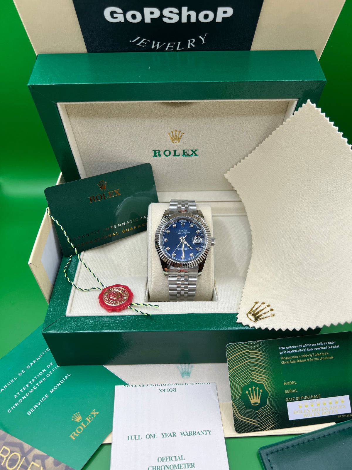ROLEX DATE JUST BLUE JUBILEE #DT3