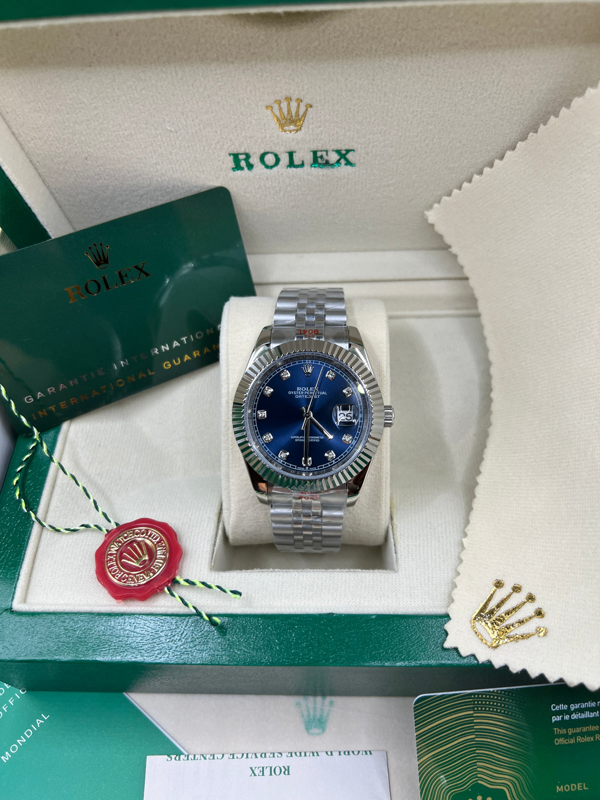 ROLEX DATE JUST BLUE JUBILEE #DT3