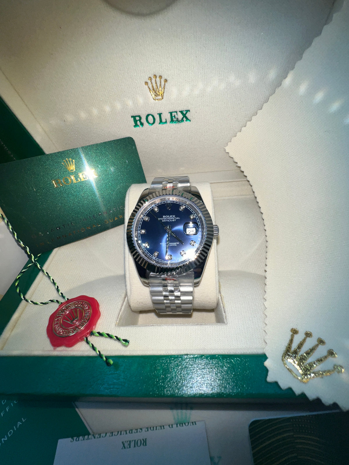 ROLEX DATE JUST BLUE JUBILEE #DT3