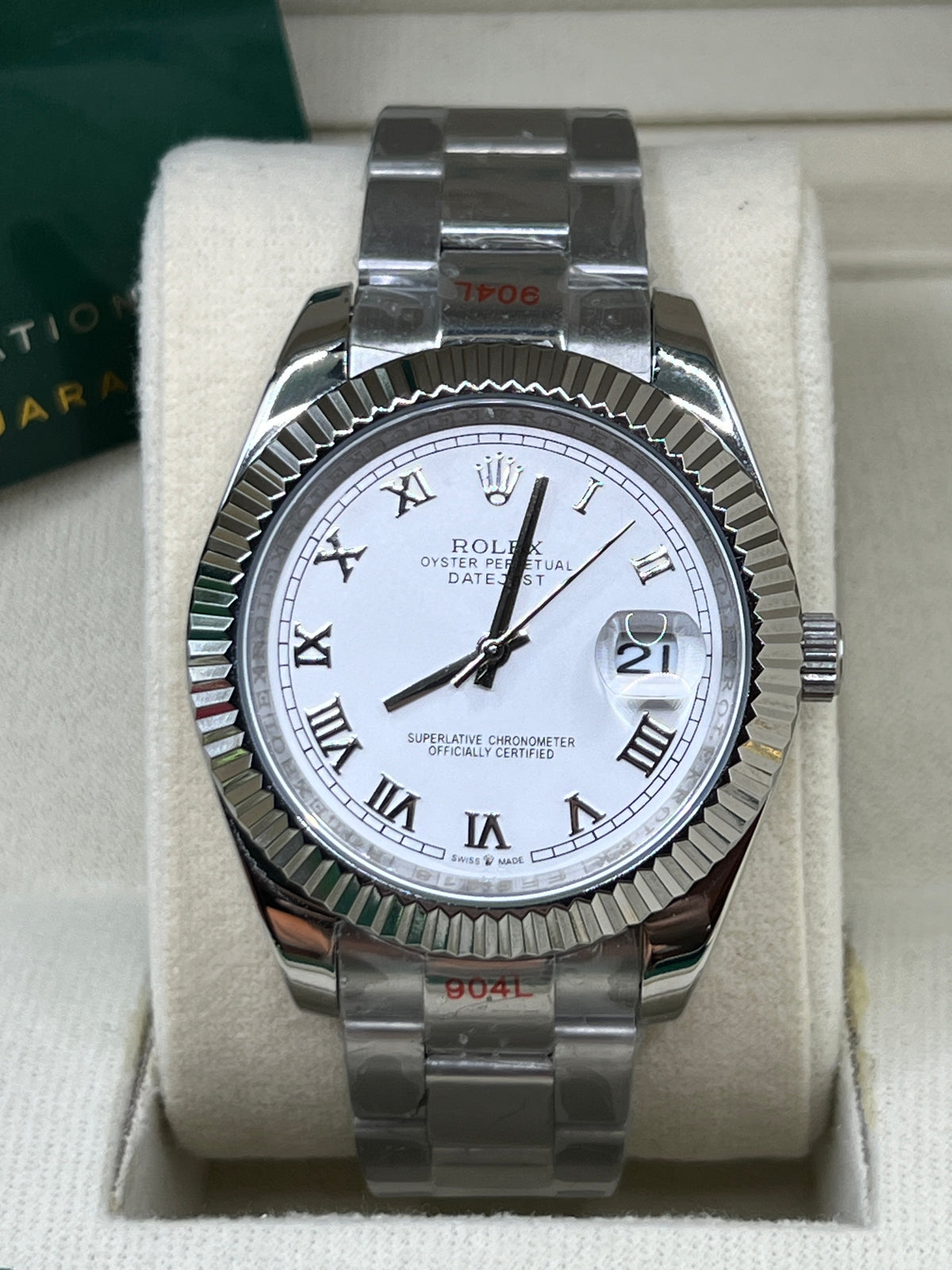 ROLEX DATE JUST WHITE JUBILEE #DT7