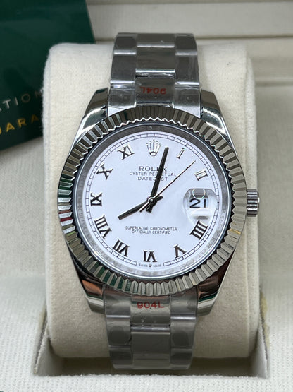 ROLEX DATE JUST WHITE JUBILEE #DT7