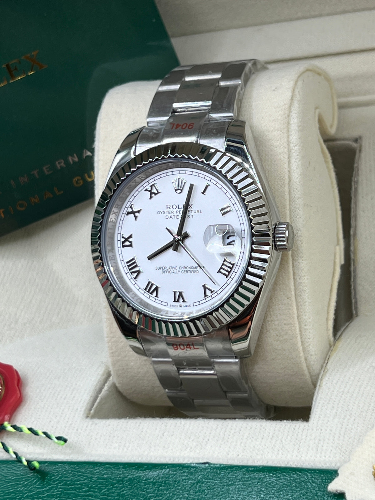 ROLEX DATE JUST WHITE JUBILEE #DT7