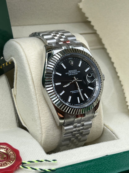 ROLEX DATE JUST BLACK JUBILEE #DT10