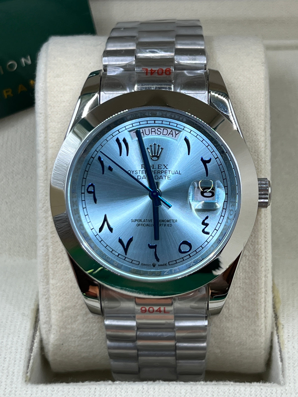 ROLEX DAY-DATE ARABIC PLATINUM #DD1