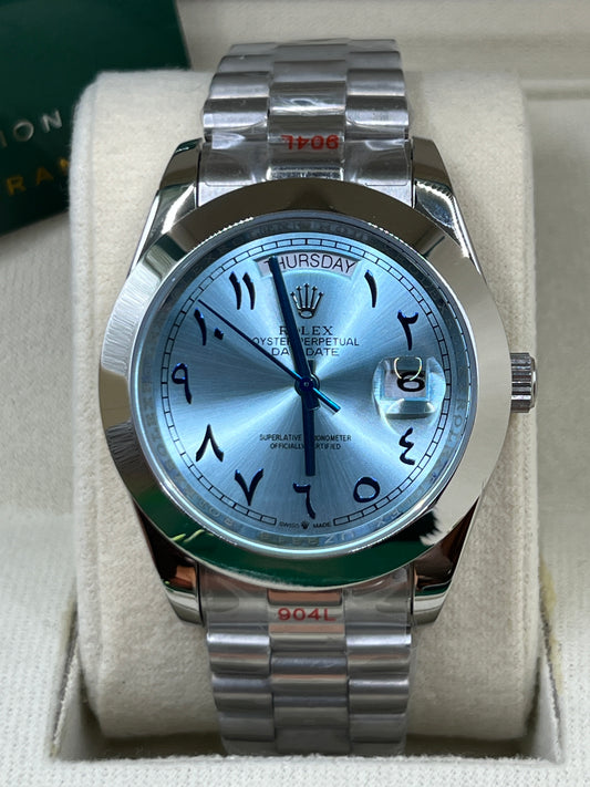 ROLEX DAY-DATE ARABIC PLATIN #DD1