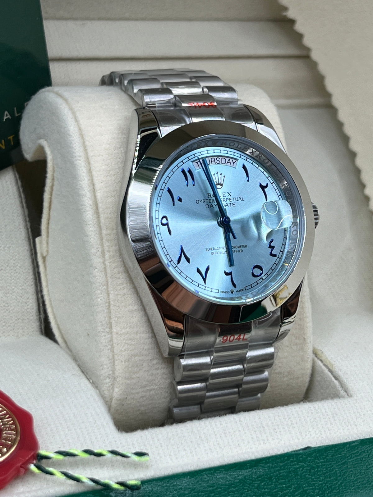 ROLEX DAY-DATE ARABIC PLATINUM #DD1