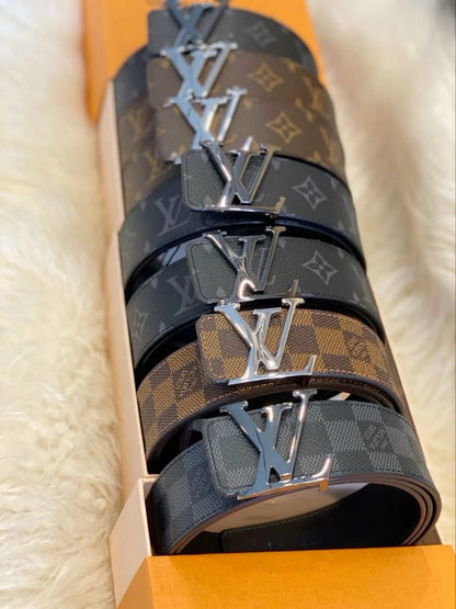 LOUIS VUITTON BELT - LV, BROWN,GOLD,SILVER,BLACK - FULLSET - HIGH END QUALITY