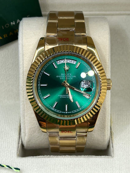 ROLEX DAY-DATE GREEN GOLD #DD5