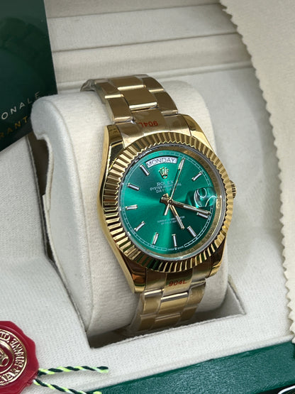 ROLEX DAY-DATE GREEN GOLD #DD5