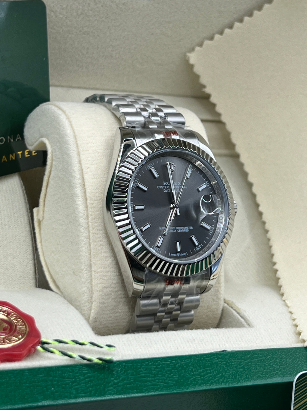 ROLEX DATE JUST GRAY JUBILEE #DT14