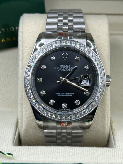ROLEX DATE JUST BLACK DIAMOND JUBILEE #DT19 