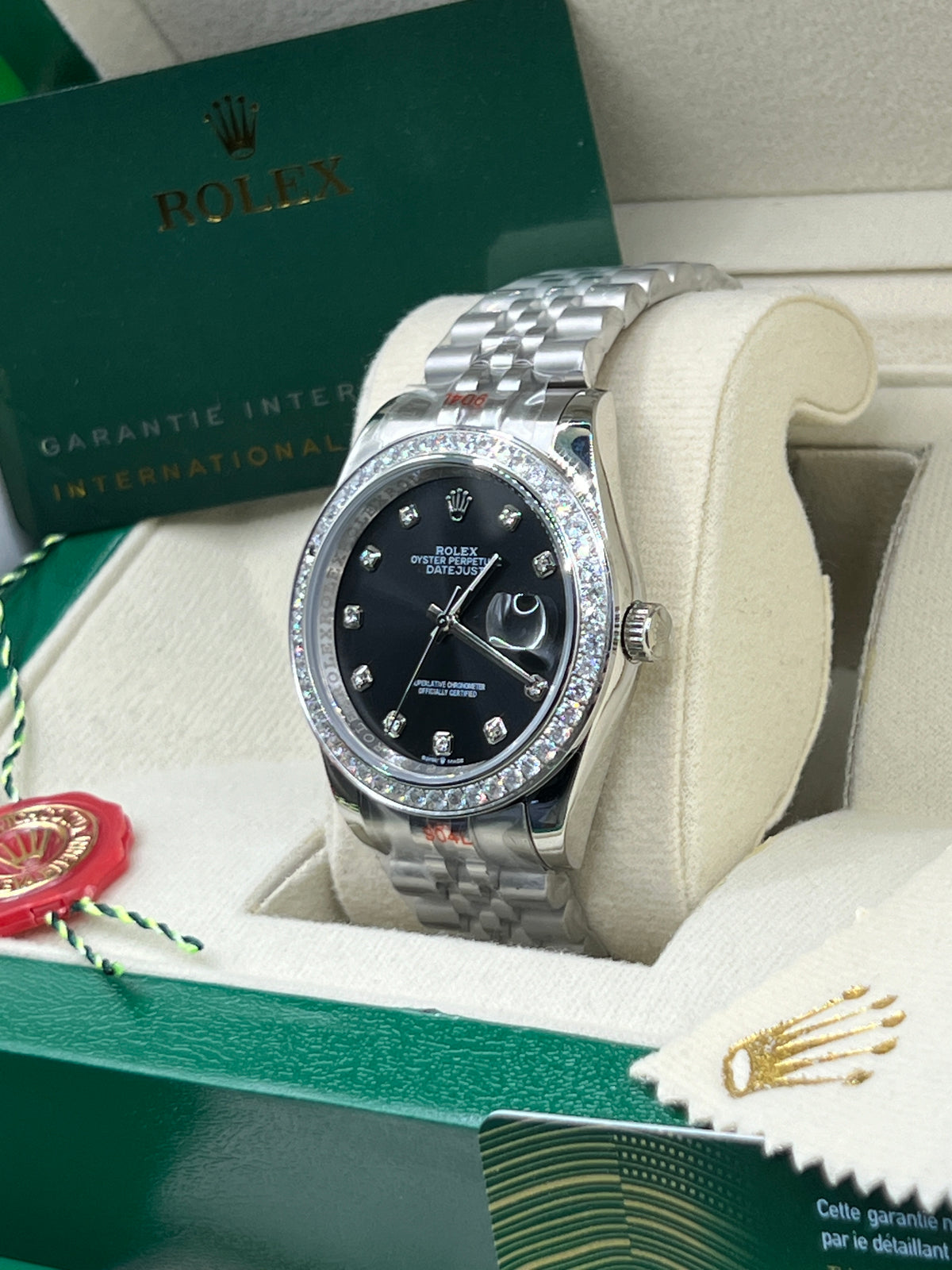 ROLEX DATE JUST BLACK DIAMOND JUBILEE #DT19 
