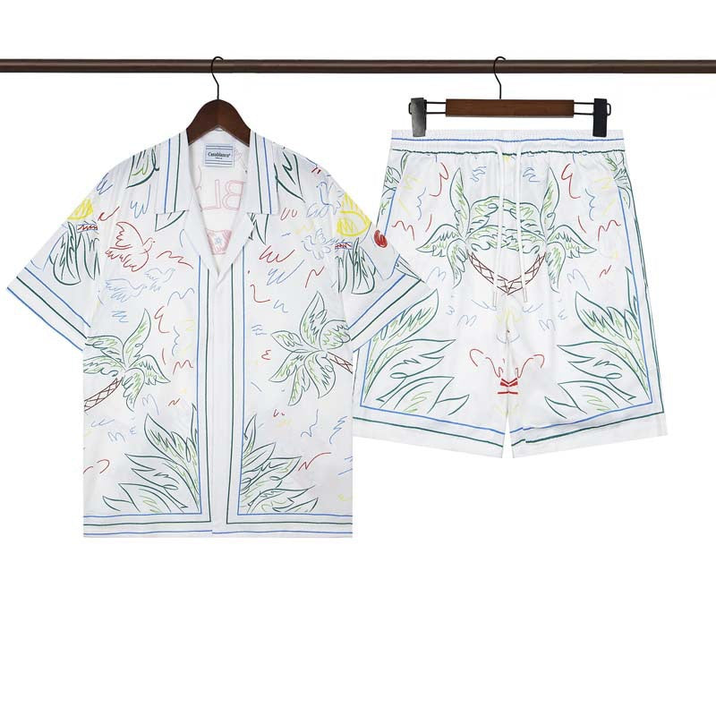 CASABLANCA PARIS SUMMER SET – Premium Shirt & Shorts Set
