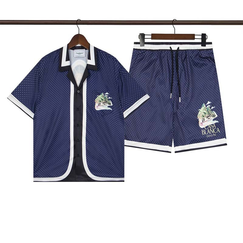 CASABLANCA PARIS SUMMER SET – Premium Shirt & Shorts Set