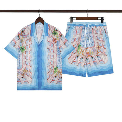 CASABLANCA PARIS SUMMER SET – Premium Shirt & Shorts Set