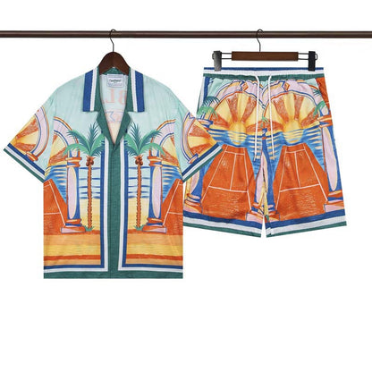 CASABLANCA PARIS SUMMER SET – Premium Shirt & Shorts Set