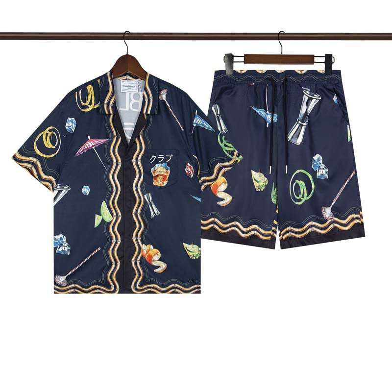 CASABLANCA PARIS SUMMER SET – Premium Shirt & Shorts Set