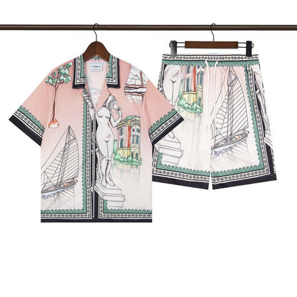 CASABLANCA PARIS SUMMER SET – Premium Shirt & Shorts Set
